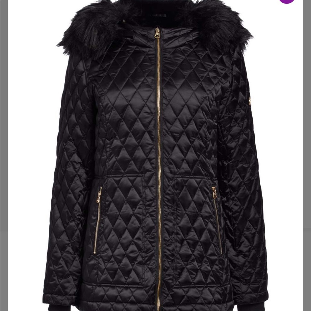 Jessica Simpson Black Glacier quilted puffer coat